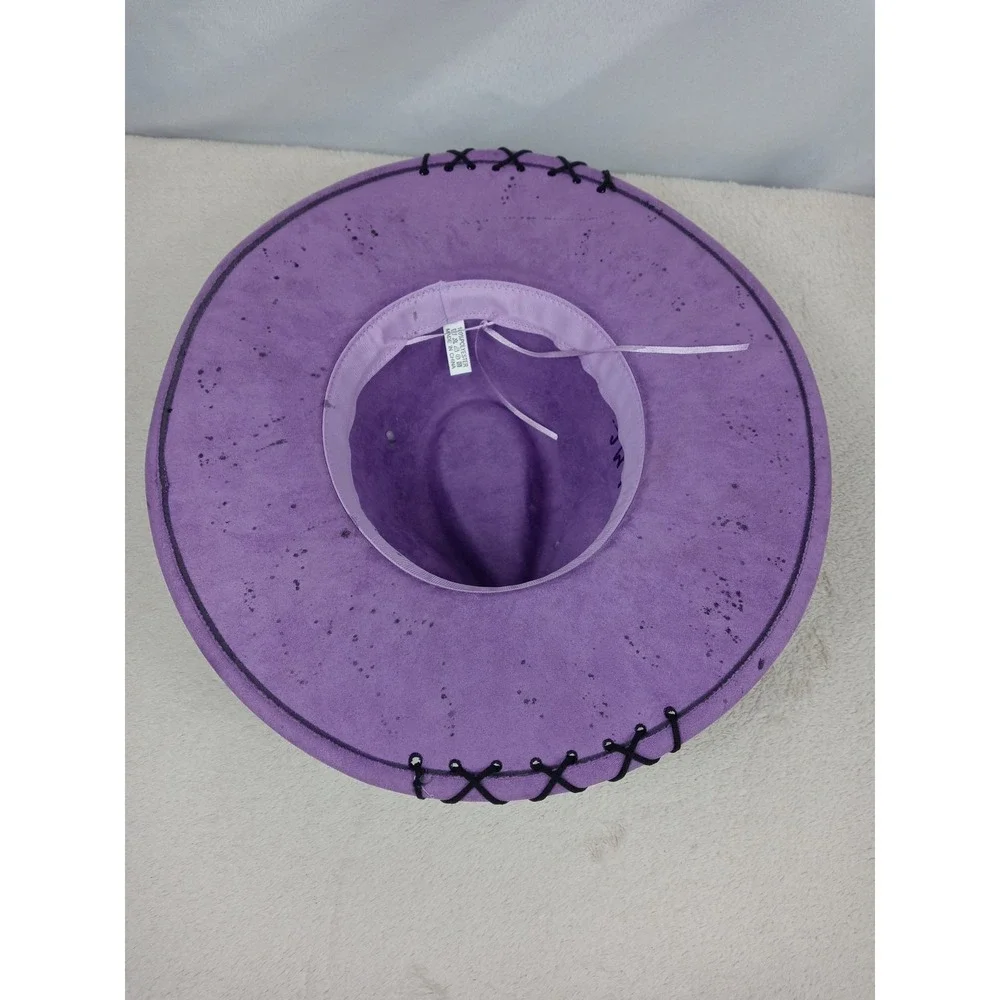 Custom Black Sabbath Hat Paranoid Wide Brim Fedora Festival Rock‎ Heavy Metal